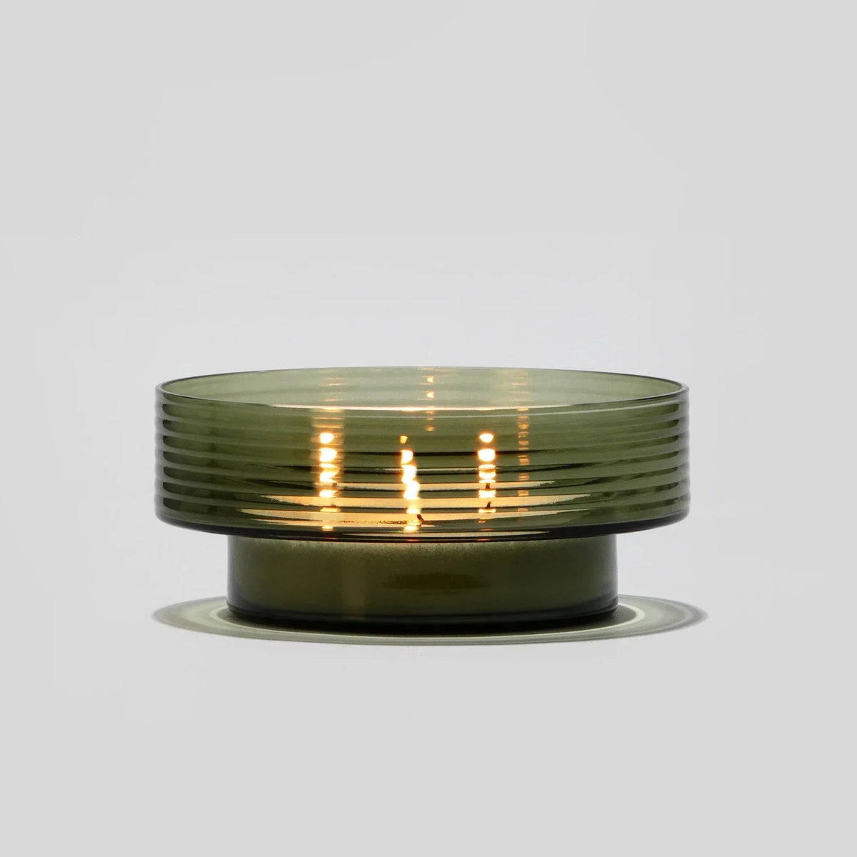Castiçal de Vidro Soprado Glow Together | Grande Verde Fumado