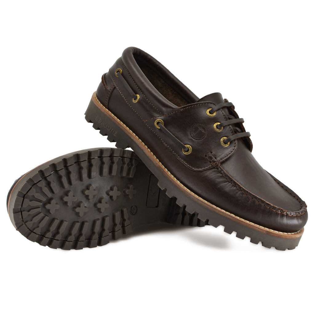 Sapatos de Vela de Homem | Reynisfjara Castanho-Escuro