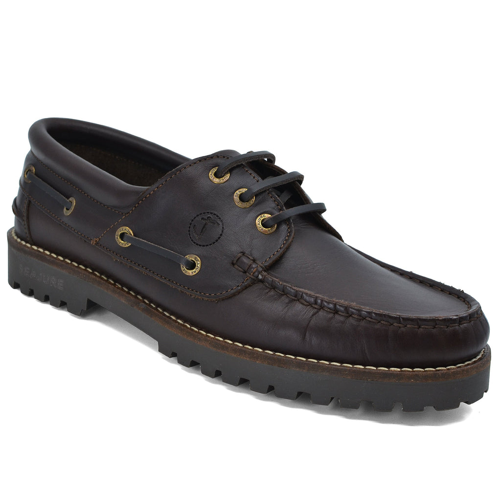 Sapatos de Vela de Homem | Reynisfjara Castanho-Escuro