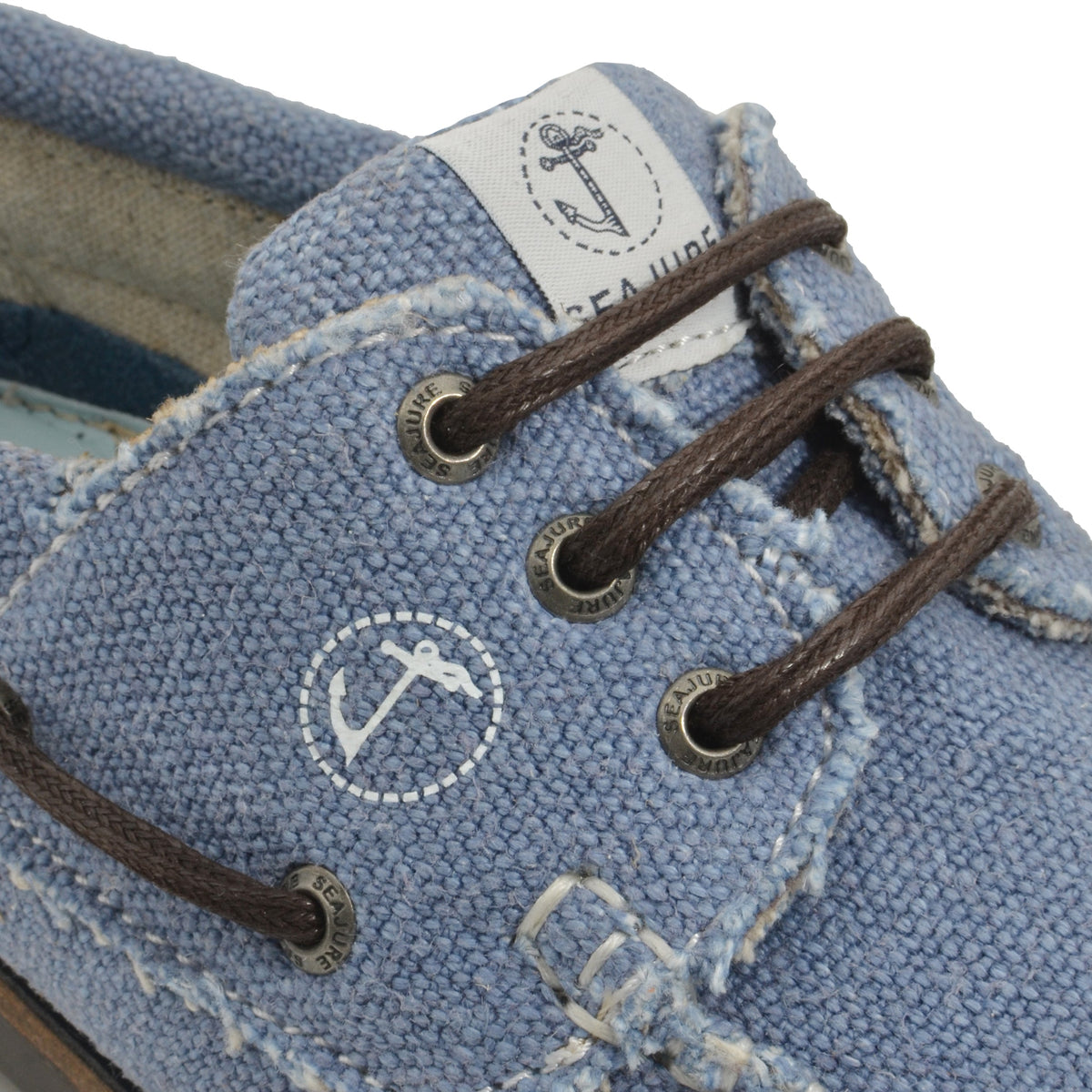 Sapatos de Vela Veganos em Cânhamo de Homem | Pampelonne Azul-Ganga