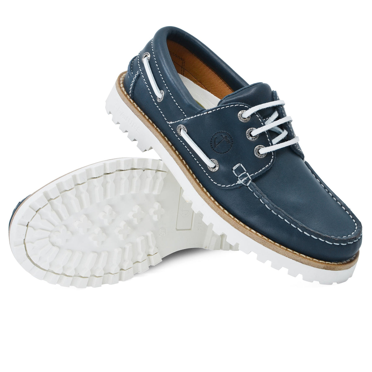 Sapatos de Vela de Mulher Sibang Azul-Marinho (4)