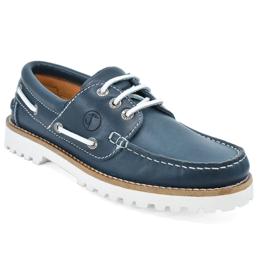 Sapatos de Vela de Mulher Sibang Azul-Marinho (6)