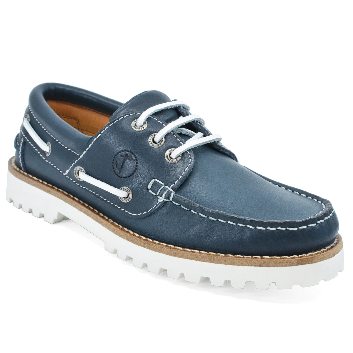 Sapatos de Vela de Mulher Sibang Azul-Marinho (6)