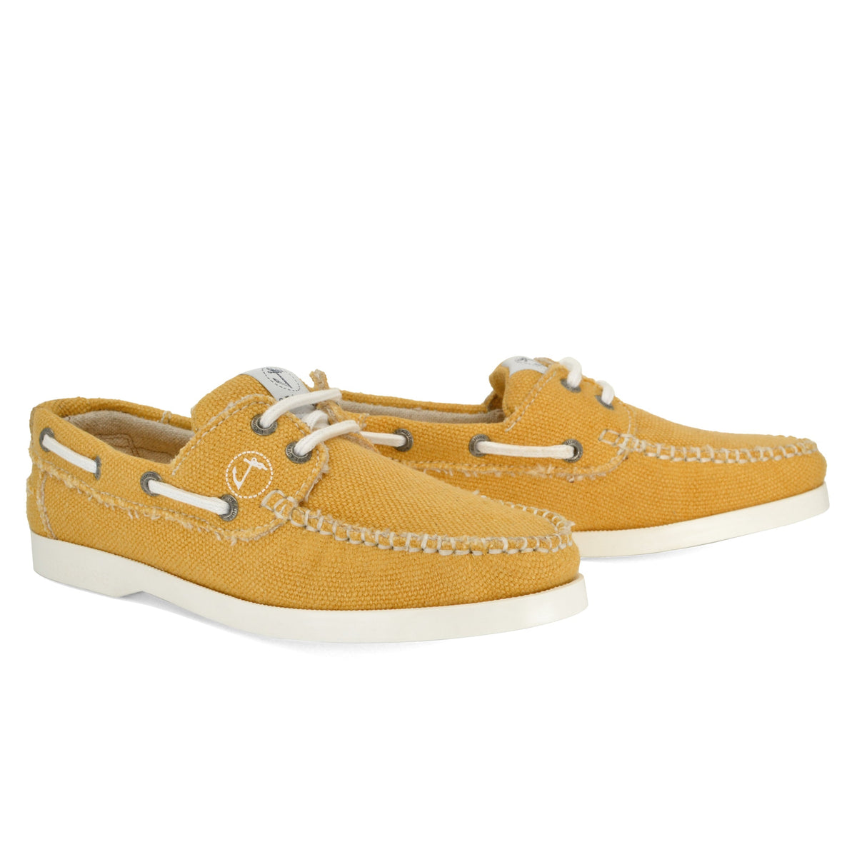 Sapatos de Vela Veganos em Cânhamo Saharun Mostarda (2)