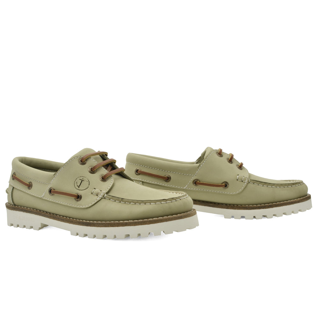 Sapatos de Vela de Mulher Kvalvika Verde-Sálvia (2)