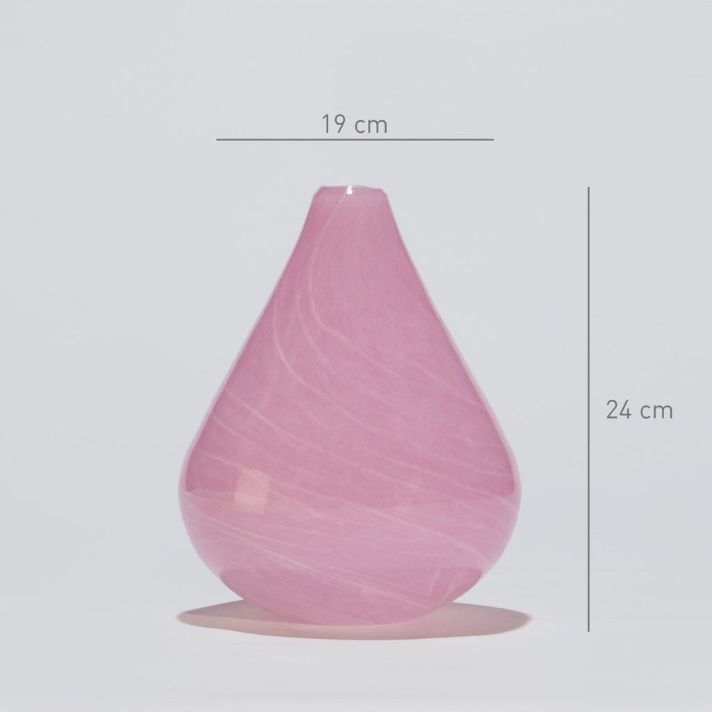Jarra de vidro soprado Sweet Flavour pequena rosa (4)