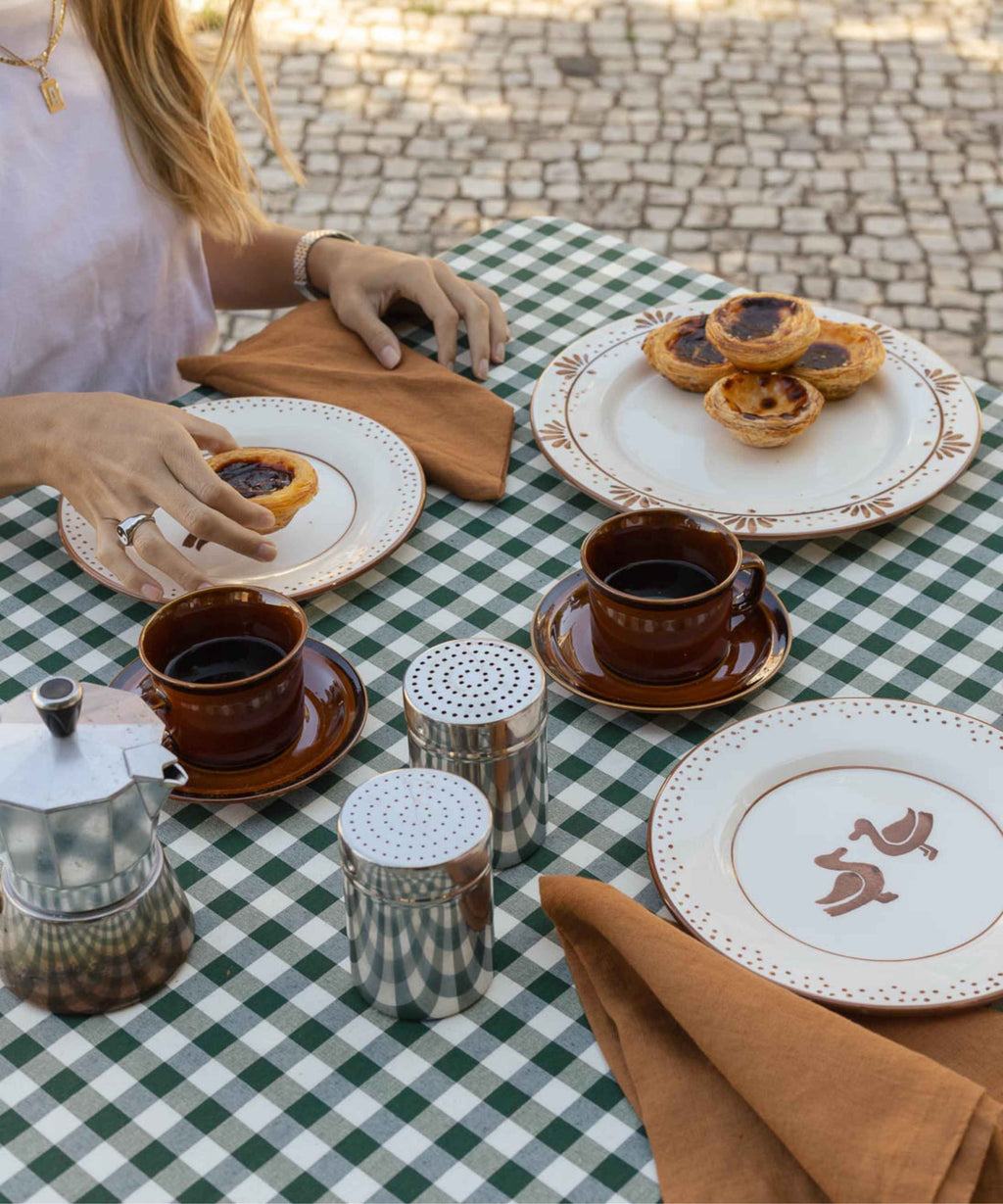 Lot de 4 Assiettes à Dessert Peintes à la Main | Canards