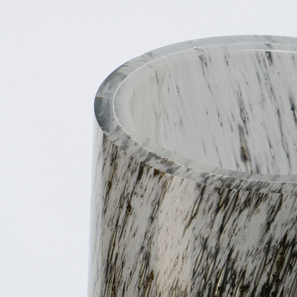 Taça aberta de vidro soprado White Vulkanic (3)