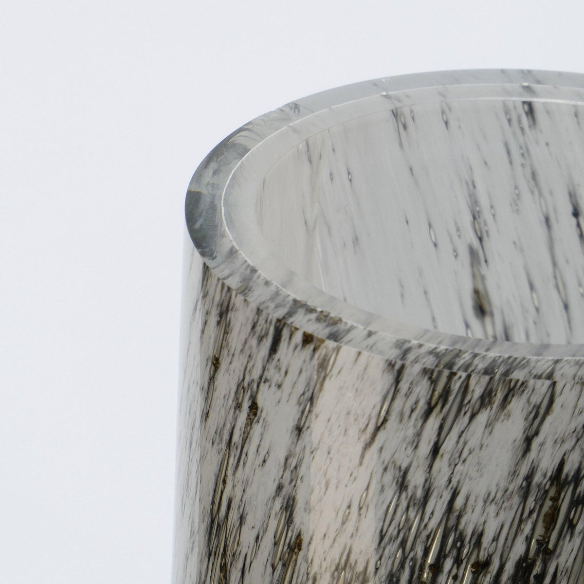 Taça aberta de vidro soprado White Vulkanic (3)