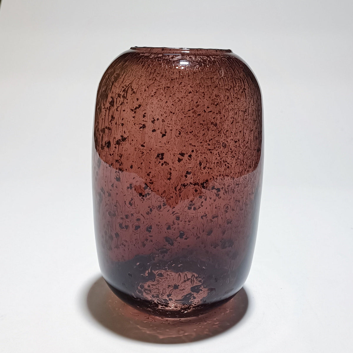 Vaso de vidro soprado Volkano com textura vulcânica (3)
